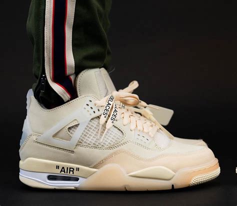 Off-White Air Jordan 4 Sail 2020 CV9388-100 Release Date - SBD