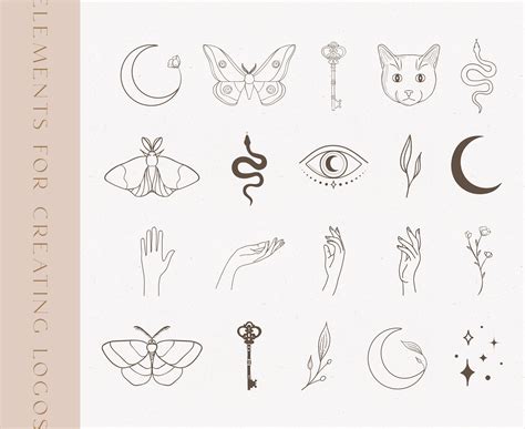 Elemental Symbols Tattoo