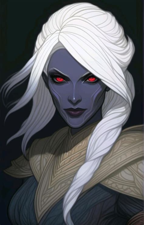 drow female characters, variety of styles : r/dndai