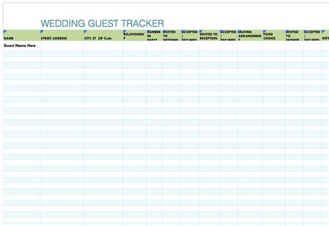 Wedding Guest List Template 2023 (FREE Template)