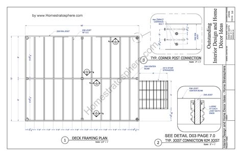 Free 12' X 16' Deck Plan Blueprint (with PDF Document Download)