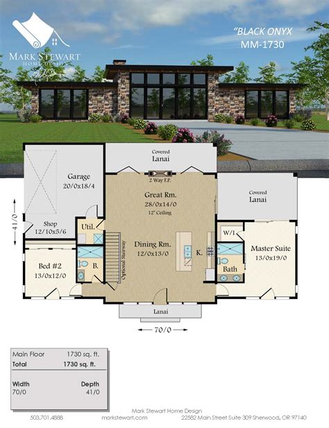 Black Onyx House Plan | Contemporary Shed Roof Home Design