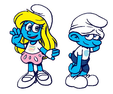 Smurfette Casual Dress ft Clumsy Smurf by TuanHung2003 on DeviantArt