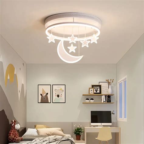 Stars And Moon Ceiling Lights : Bedroom Children's Room Moon & Stars ...