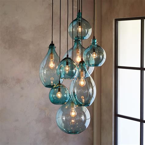 Coloured Glass Cluster Pendant Lights | Ralnosulwe