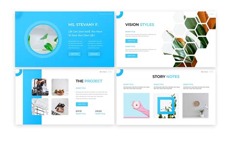 A Blue Creative Powerpoint Template