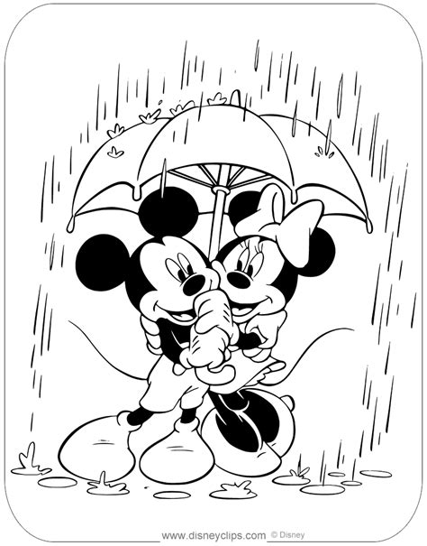 Mickey Mouse And Minnie Mouse Coloring Pages | chefrito.com