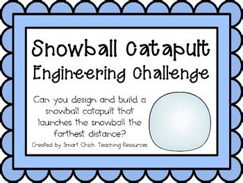 Snowball Catapult: Engineering Challenge Project ~ Great STEM Activity!