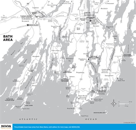 Maine Travel The World - Printable Map Of Maine Lighthouses - Printable ...