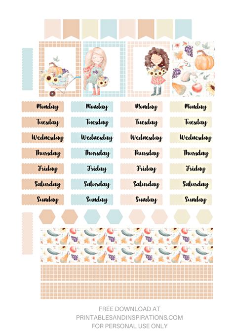 Free Printable Cute Journal Stickers