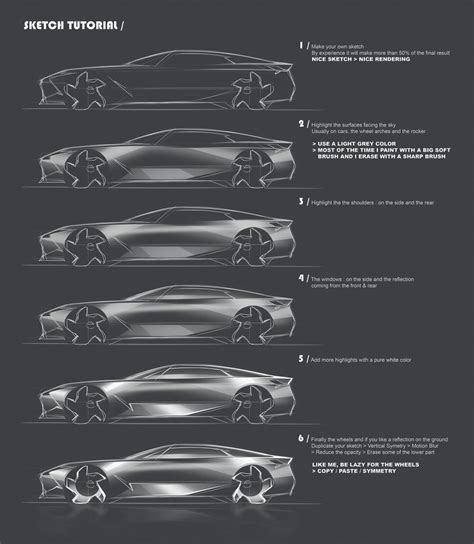 Car Sketch Tutorial at PaintingValley.com | Explore collection of Car ...