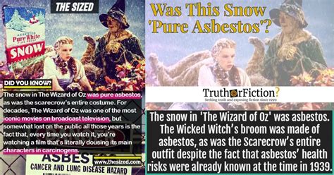 ‘The Snow in Wizard of Oz Was Pure Asbestos’ – Truth or Fiction?