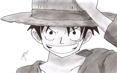 Luffy Sketch at PaintingValley.com | Explore collection of Luffy Sketch