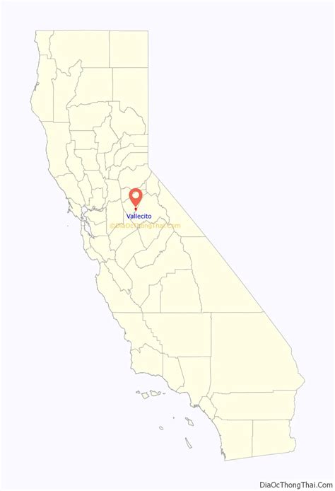 Map of Vallecito CDP