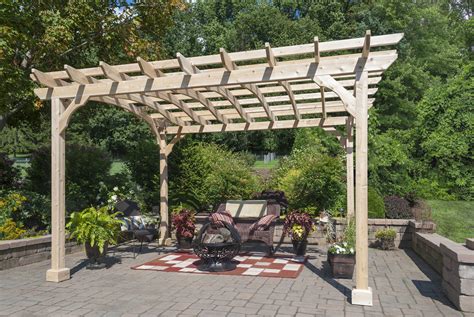 10x12 DIY Cedar Pergola Kit - Includes Curbside Delivery - YardCraft