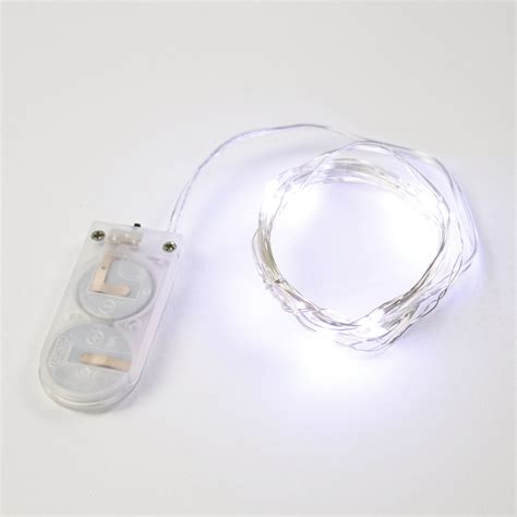 Pure White Fairy LED Battery Lights (CR Battery) – Christmas Light Source