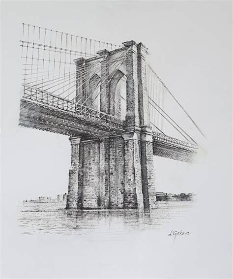 Brooklyn Bridge Drawing