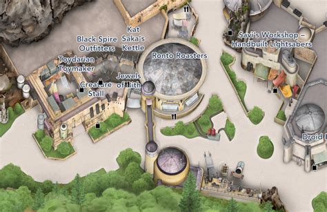 Official Disneyland Galaxy’s Edge Map Released – Galactic Outfitters