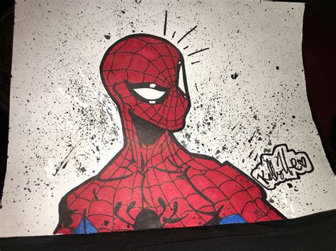 Spider-Man ️🕷🖊 #MyNewestDrawing | Graffiti, Dibujos, Bocetos increíbles