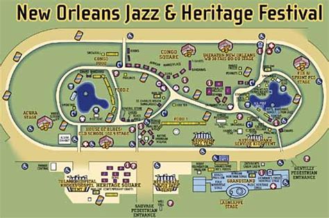 Jazz Fest Map | New Orleans