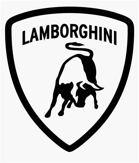 Lamborghini Logo Png - Lamborghini Logo Black And White, Transparent ...