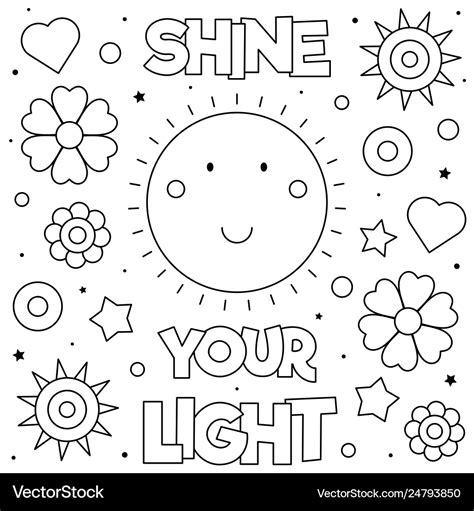 Let Your Light Shine Coloring Page