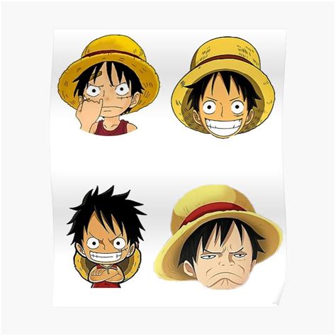 "luffy reaction - one piece " Poster for Sale by MohamedATouil | Redbubble