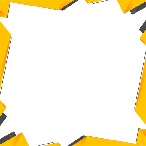 Yellow And Black Abstract Border, Abstract, Borders, Yellow PNG ...