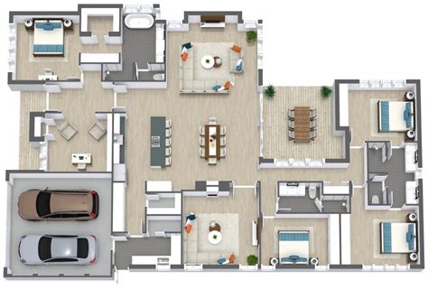 4 Bedroom House Plan Examples