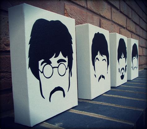 stencil | Beatles art, Original canvas art, Spray paint art