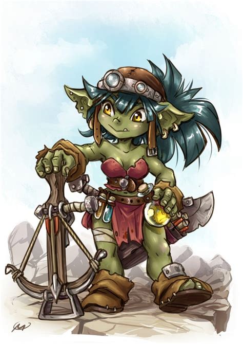 Female Goblin by Maxa-art Rpg Character, Character Creation, Character ...