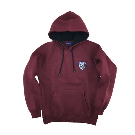 Coláiste De Lacy Wine Junior Hoody (End of stock item) - School ...