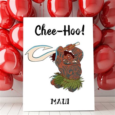 Maui Print Maui Quote Maui Moana Movie Decorations Disney