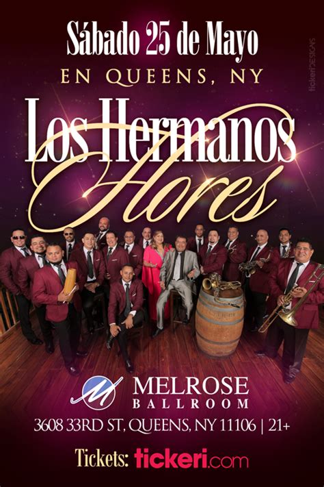 LOS HERMANOS FLORES EN NEW YORK Tickets Boletos at Melrose Ballroom ...