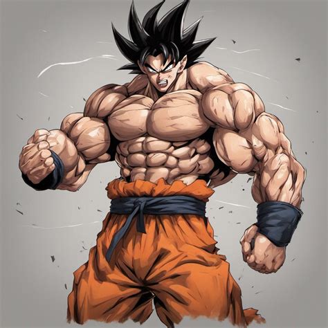 Buff Goku by lawrenceseee on DeviantArt