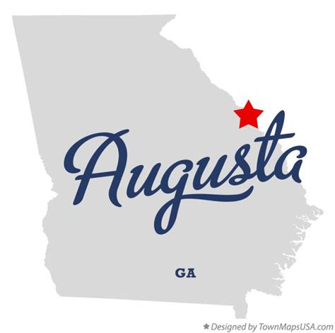 Map of Augusta, GA, Georgia