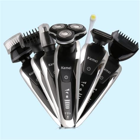 7in1 KEMEI Men's grooming kit shaver Precision trimmer beard Mustache ...