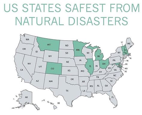 US states safest from natural disasters : r/MapPorn