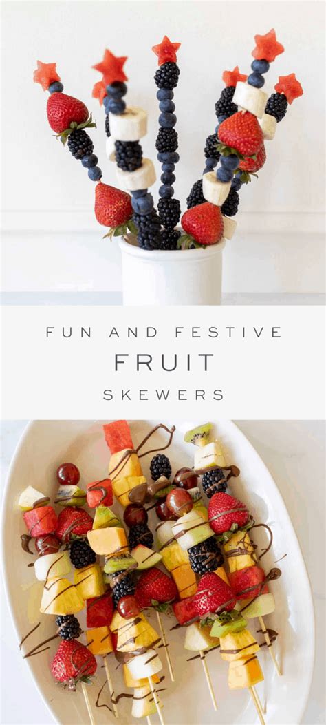 Fun and Festive Fresh Fruit Skewers | Julie Blanner