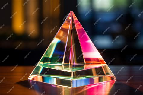 Premium Photo | Prism spectrum light and rainbow refraction