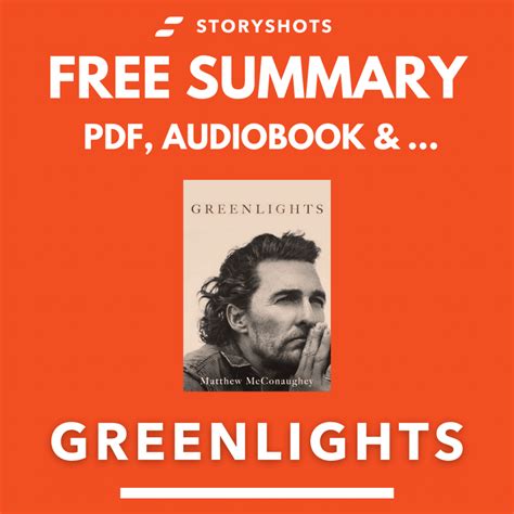 Summary of Greenlights by Matthew McConaughey