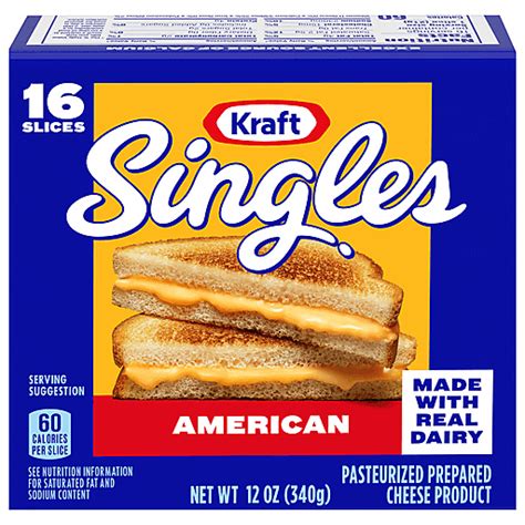 Kraft Cheese Slices, American, Singles 16 Ea | American | Quality Foods