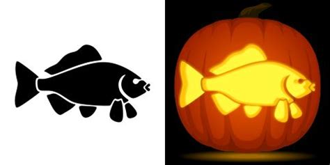 Free Fish Pumpkin Stencil | Pumpkin carving, Pumpkin carvings stencils ...