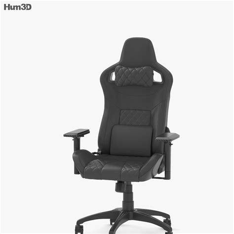 Corsair T1 Race Gaming chair 3D model - Download Armchair on 3DModels.org