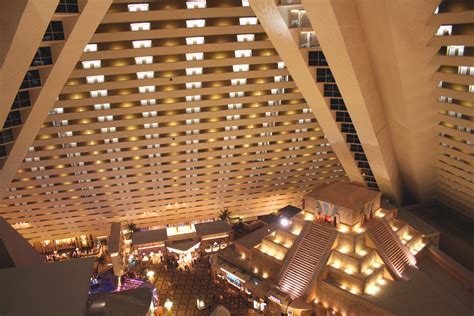 View of the inside of the pyramid at the Luxor Hotel, Las Vegas - a ...