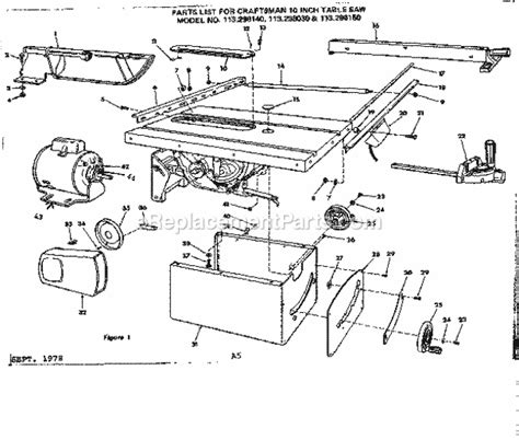 Mastercraft 10 Table Saw Replacement Parts | Reviewmotors.co