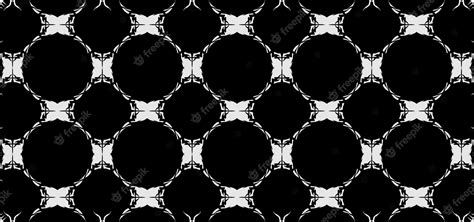 Premium Vector | Motif black and white seamless pattern with white ...