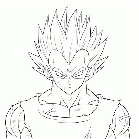 Dbz Vegeta Coloring Pages - Coloring Home