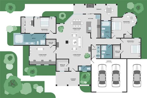 Large Modern Mansion Floor Plans | Review Home Co