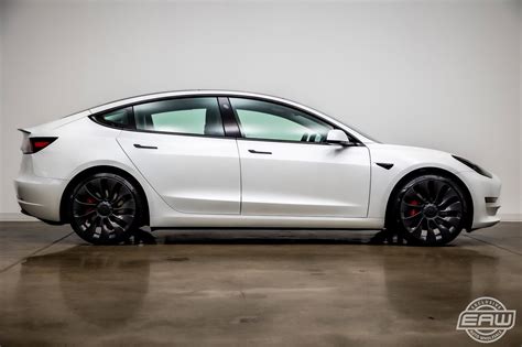 2021 Tesla Model 3 Performance 14227 Miles Pearl White Multi-coat 4dr ...